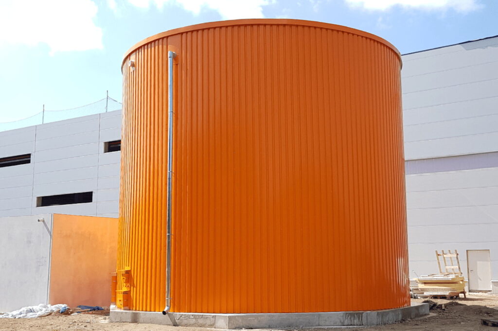 Deposito de agua SIKA naranja